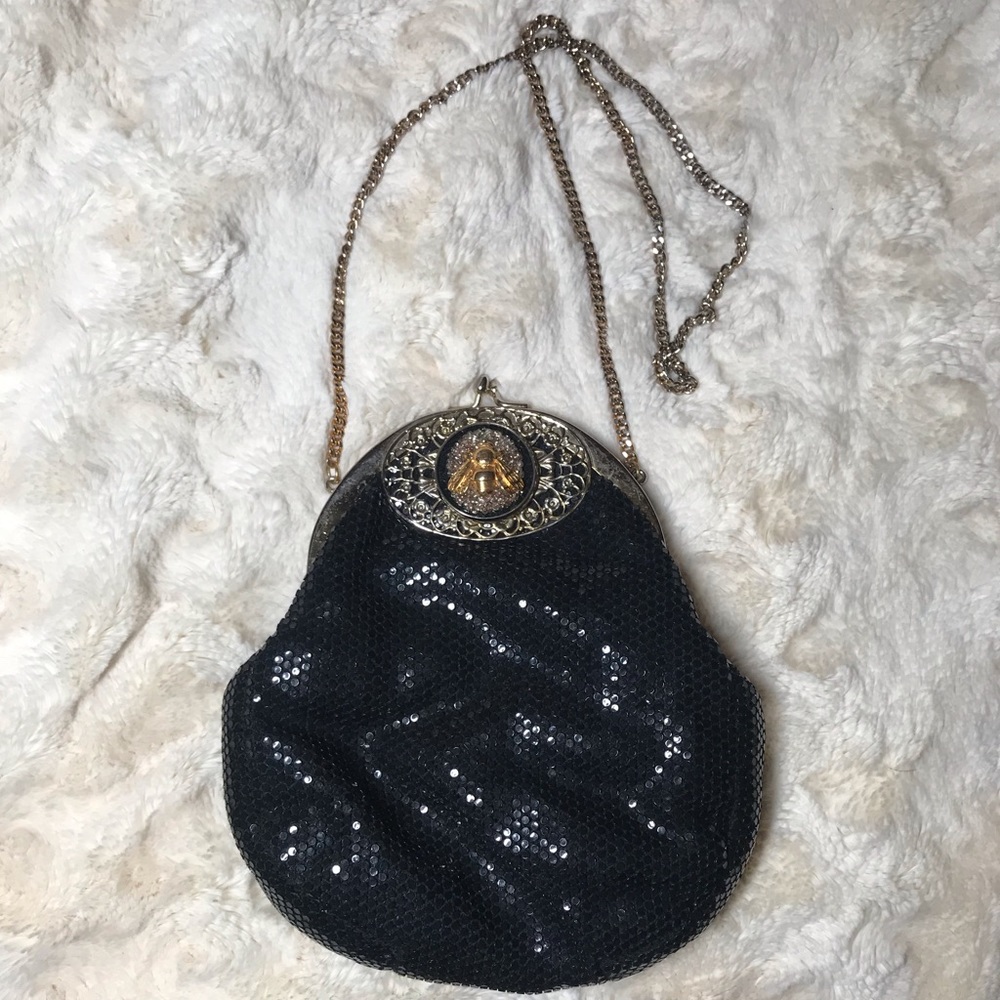Worn Again Original Vintage Bee Beaded Purse